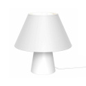 Lampka nocna FIFI WHITE biała ze stożkowym abażurem - Milagro