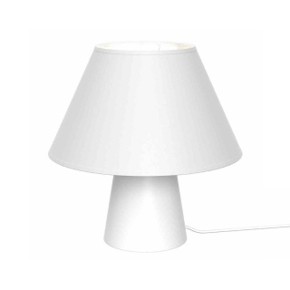 Lampka nocna FIFI WHITE biała ze stożkowym abażurem - Milagro
