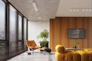 Plafon YOLI 6 biały długa listwa ze szklanymi kulami - Sollux Lighting