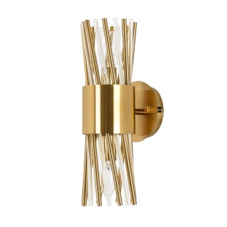 Kinkiet LORENZO złoty dekoracyjny do salonu - Moosee