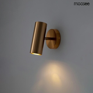 Kinkiet SPOT złoty regulowany do czytania - Moosee