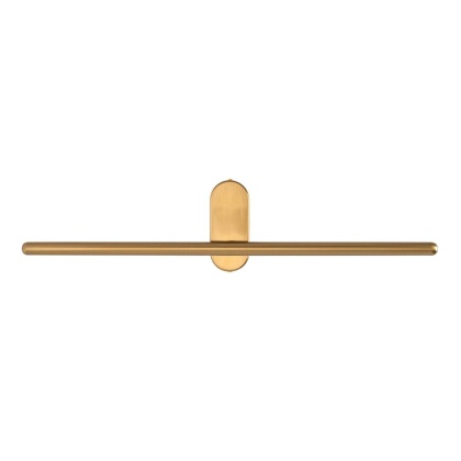 Kinkiet TOBIA LED złoty wąski minimalistyczny do sypialni - Moosee