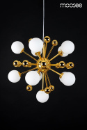 Lampa wisząca AURELIA złota / białe kule nowoczesny żyrandol - Moosee