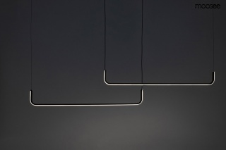 Lampa wisząca SHAPE DUO 120 czarna podwójna minimalistyczna LED - Moosee