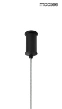 Lampa wisząca SHAPE DUO 120 czarna podwójna minimalistyczna LED - Moosee