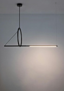 Lampa wisząca STICK LED czarna minimalistyczna - King Home