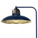Lampka biurkowa FELIX NAVY BLUE/GOLD granatowo-złota w stylu loft - Milagro