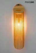 Kinkiet LAMBADA złoty lampa ścienna ze złotą kurtyną z łańcuszków - Moosee wlaczony