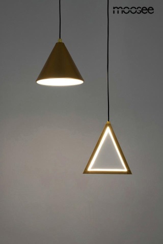 Nowoczesna lampa wisząca ACUSTICA złota - Moosee