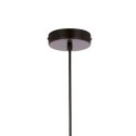 Lampa wisząca SPIEGA czarny / mosiądz pojedyncza klosz dymiony - Candellux Lighting detale podsufitka