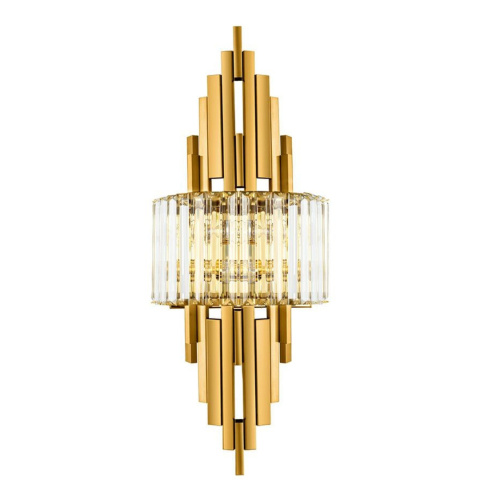 Kinkiet TOWERS złoty elegancka lampa ścienna glamour - Moosee