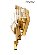 Kinkiet TOWERS złoty elegancka lampa ścienna glamour - Moosee - z bliska
