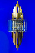 Kinkiet TOWERS złoty elegancka lampa ścienna glamour - Moosee