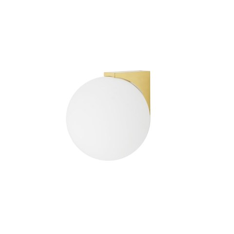 Kinkiet złoty ALOE z białym kulistym kloszem do łazienki IP44 - Nowodvorski Lighting
