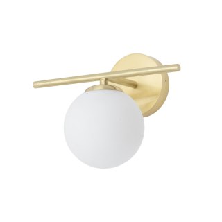 Kinkiet ARALIA mosiężny z białym kulistym kloszem do łazienki IP44 - Nowodvorski Lighting