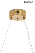 Lampa wisząca FLORENS 60 złota elegancka owalna glamour - Moosee - widok z bliska