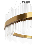 Lampa wisząca FLORENS 80 złota elegancka owalna glamour - Moosee - szczegoly - widok z bliska
