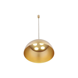 Lampa wisząca HEMISPHERE SUPER L GOLD satynowy złoty do salonu jadalni - Nowodvorski Lighting - widok od dołu