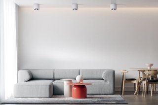 Oprawa natynkowa CAMINO biała szeroka tuba sufitowa - Light Prestige