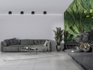 Oprawa natynkowa CAMINO czarna szeroka tuba sufitowa - Light Prestige