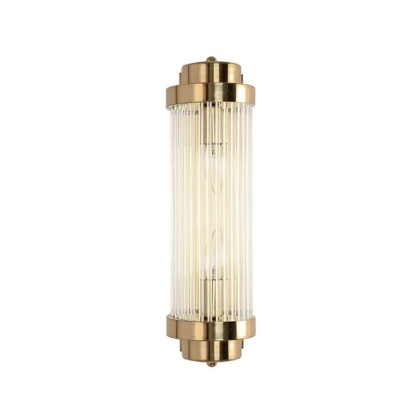 Podłużny kinkiet COLUMN 40 złoty / szklane rurki - Moosee