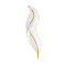 Kinkiet IKAR 60 biały / złoty w kształcie piórka LED - Moosee