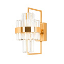 Kinkiet IMPERO lampa ścienna złota elegancka glamour kryształowy klosz - Moosee