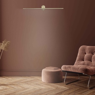 Kinkiet MODERN SLIM LED L złoty podłużny do łazienki nad lustro IP44 - Light Prestige