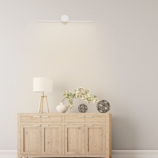 Kinkiet MODERN SLIM LED M biały podłużny do łazienki nad lustro IP44 - Light Prestige