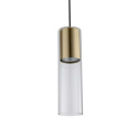 Lampa wisząca MANACOR 1 złoty szklany zwis - Light Prestige