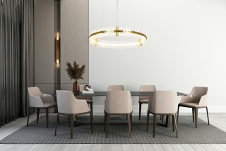 Lampa wisząca SATURNUS 70 złota LED - Moosee