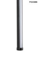 Kinkiet OMBRE 80 czarny wąski długi lampa ścienna nowoczesna - Moosee - detale