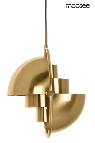 Lampa wisząca VARIA złota designerski zwis do sypialni - Moosee