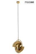 Lampa wisząca VARIA złota designerski zwis do sypialni - Moosee