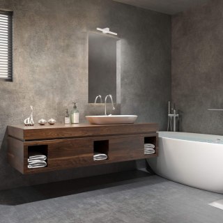 Kinkiet łazienkowy nad lustro NEVADA M biały IP44 - Light Prestige