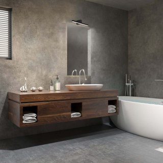 Kinkiet łazienkowy nad lustro NEVADA M czarny IP44 - Light Prestige