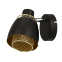Kinkiet ALEKSANDRIA czarno-złoty lampa ścienna loft - Candellux Lighting