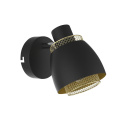 Kinkiet ALEKSANDRIA czarno-złoty lampa ścienna loft - Candellux Lighting