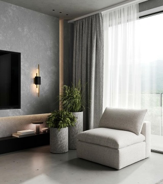 Kinkiet EVANS czarno-złoty elegancka lampa ścienna LED marmur - Moosee