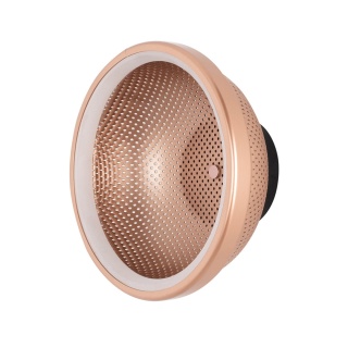 Kinkiet FARO miedziany industrialna lampa ścienna loft ażurowy klosz - Moosee