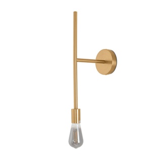 Kinkiet RIVA złoty lampa ścienna minimalistyczna prosta forma - Moosee