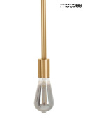 Kinkiet RIVA złoty lampa ścienna minimalistyczna prosta forma - Moosee - detale