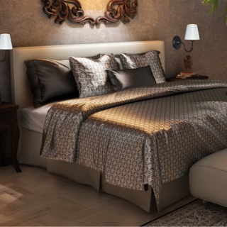 Kinkiet WERONA czarny z białym abażurem klasyczny - Light Prestige