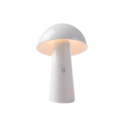 Lampa SHITAKE BLANCO biała nocna biurkowa stołowa na taras wbudowana bateria - New Garden