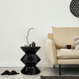 Lampa stołowa FACE TABLE czarna design oryginalna twarz artyzm - King Home