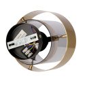 Lampa sufitowa SPIEGA czarna / mosiądz nowoczesna szklany klosz loft - Candellux Lighting - detale podsufitka podlaczenie