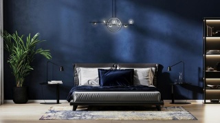 Lampa wisząca ALURE LINE TWIN 90 czarna elegancka klosze transparentne kule - Moosee