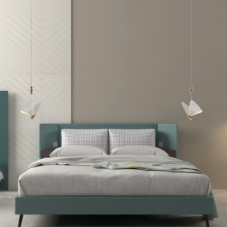 Lampa wisząca MARIPOSA szklany złoty motyl design ozdobna motyw zwierzęcy - Light Prestige