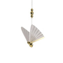 Lampa wisząca MARIPOSA szklany złoty motyl design ozdobna - Light Prestige