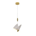 Lampa wisząca MARIPOSA szklany złoty motyl design ozdobna - Light Prestige